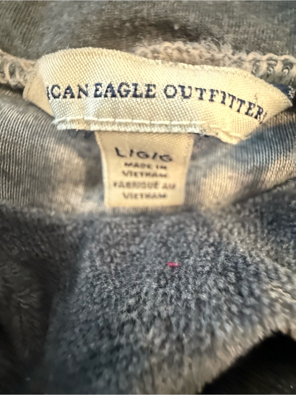 American Eagle Outfitters velour tie dye hoodie sweatshirt LG - Picture 12 of 14